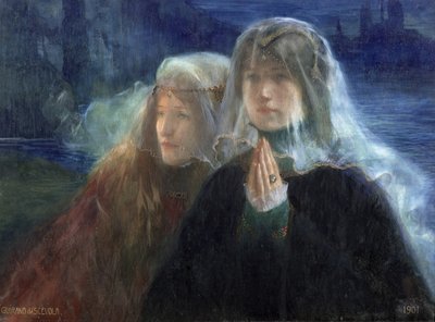 De gesluierde vrouw door Lucien Guirand de Scevola