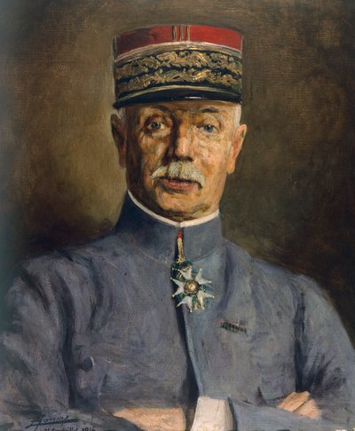 Portret van generaal Fayolle, commandant van het Zestiende Leger, Eerste Wereldoorlog, Frankrijk, 20e eeuw door Lucien Hector Jonas