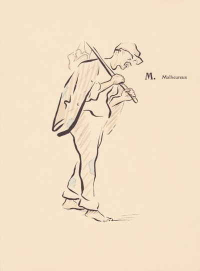 Mr. Malheureux door Lucien L. (active 1904) Henreaux