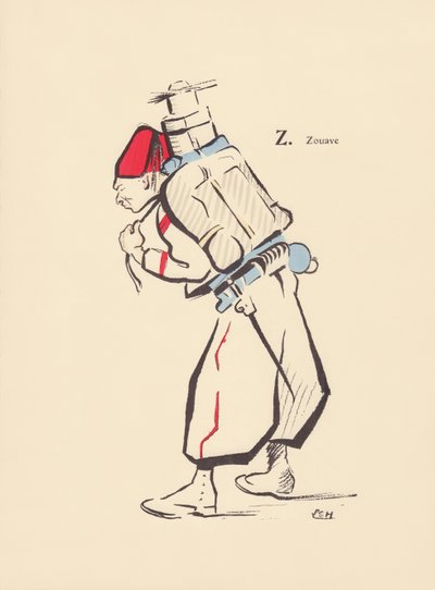 Zouaaf door Lucien L. (active 1904) Henreaux
