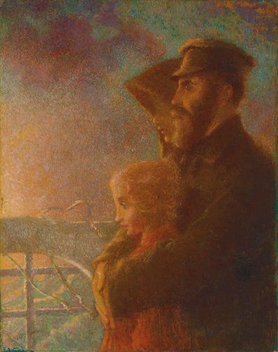 De Russische Emigranten, ca. 1900 door Lucien Levy Dhurmer