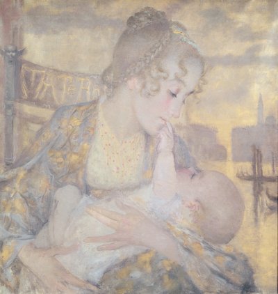 Moederschap of Maagd van Venetië door Lucien Levy Dhurmer