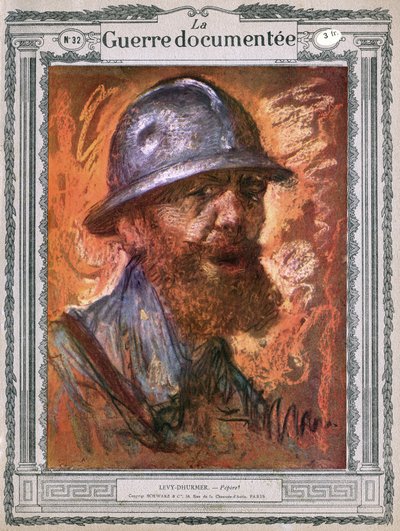 Pepere, portret van oude roodharige man door Lucien Levy Dhurmer