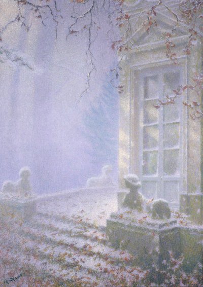 Winter, Petit Trianon door Lucien Levy Dhurmer
