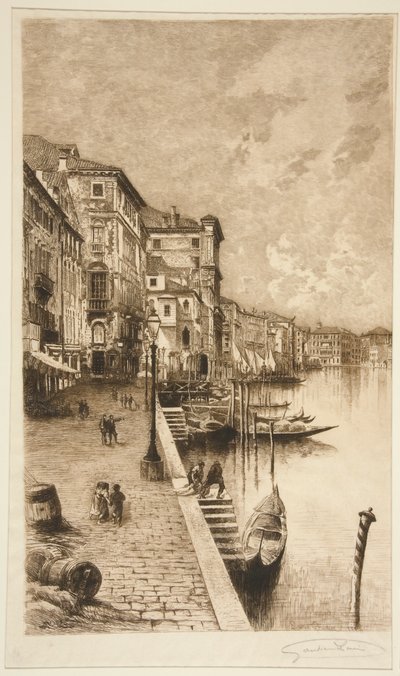 Kade, Venetië door Lucien Marcelin Gautier