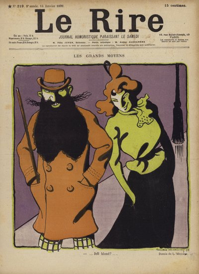 Illustratie voor Le Rire door Lucien Metivet