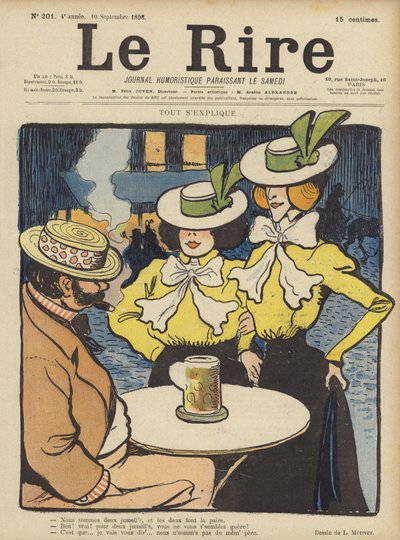 Illustratie voor Le Rire door Lucien Metivet