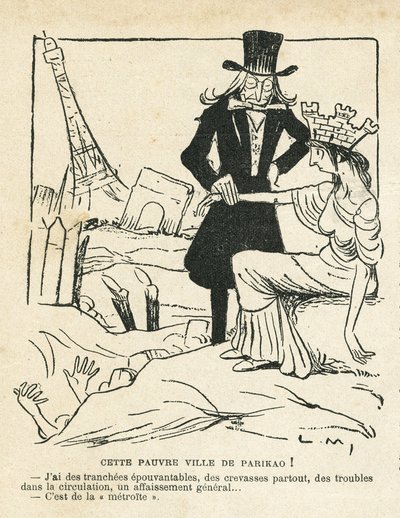 Illustratie in Le Rire door Lucien Metivet