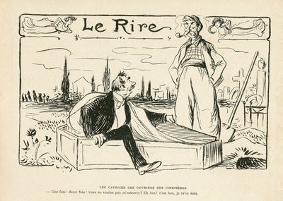 Illustratie in Le Rire door Lucien Metivet