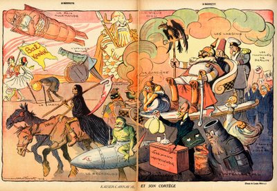 La Baionnette, Satirisch in kleuren door Lucien Metivet