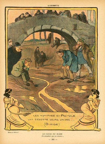 La Baionnette, Satirisch in Kleuren door Lucien Metivet
