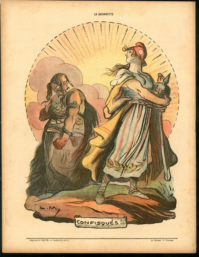 La Baionnette, Satirique en Couleurs, 1918.4.18: oorlog van 14-18 door Lucien Metivet