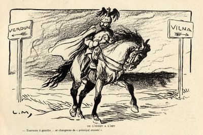 De Rode Lachen, Satirisch in Zwart-Wit door Lucien Metivet
