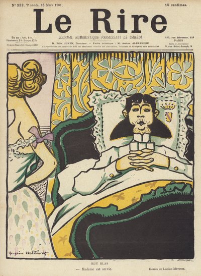 Ruy Blas, Illustratie voor Le Rire door Lucien Metivet
