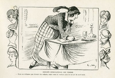 Illustratie in Le Rire door Lucien Metivet