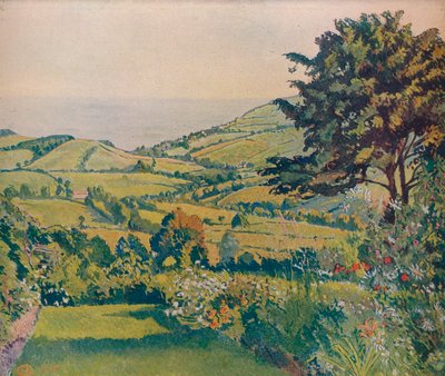 Zeezicht, Fishponds, 1915, c1932 door Lucien Pissarro