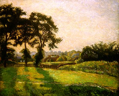 Zonsondergang, Finchingfield, juni door Lucien Pissarro