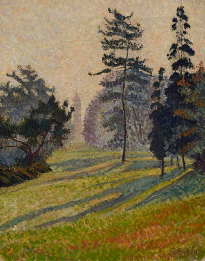De pagode, Kew door Lucien Pissarro