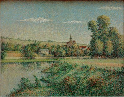 Dorp van het eiland Frankrijk door Lucien Pissarro