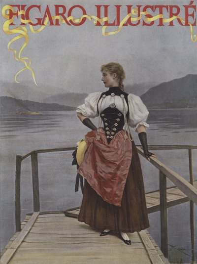 In Zwitserland. Omslag van Le Figaro Illustre, juli 1893 door Lucius Rossi