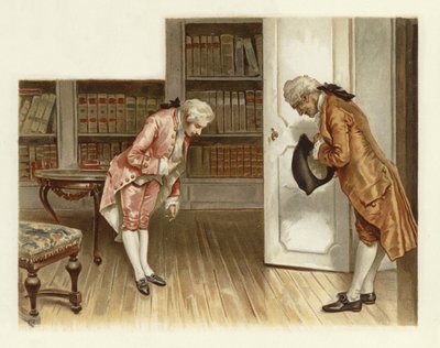 Illustratie voor The School for Scandal door Lucius Rossi