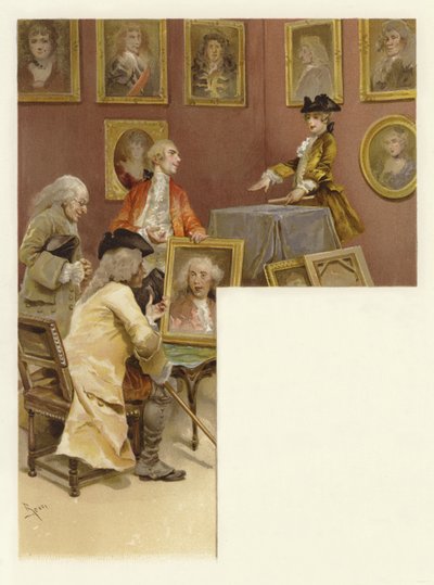 Illustratie voor The School for Scandal door Lucius Rossi