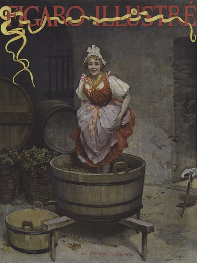 De Oogst van Jeanneton. Omslag van Le Figaro Illustre, november 1895 door Lucius Rossi