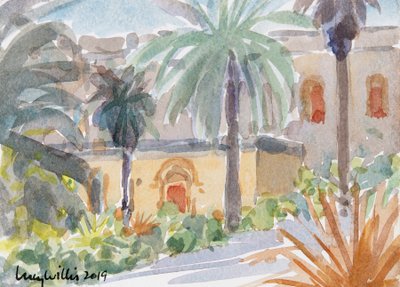 De Benedictijnse Abdij, Abu Ghosh, Israël door Lucy Willis