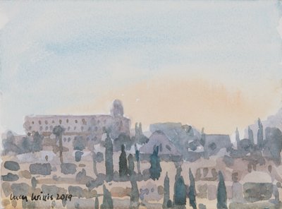 Het King David Hotel, Zonsondergang, Jeruzalem door Lucy Willis