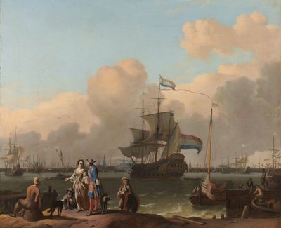 Het IJ bij Amsterdam, met het Fregat 