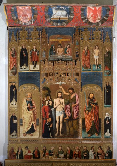Polyptiek van de Doop van Christus door Ludovico Brea