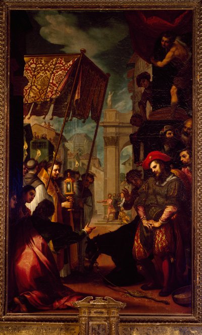 Sint Antonius van Padua het Wonder van de Muil door Ludovico Cardi