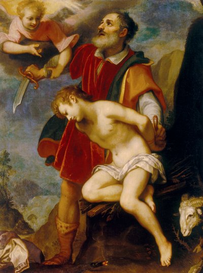 Het offer van Isaac door Ludovico Cardi Cigoli