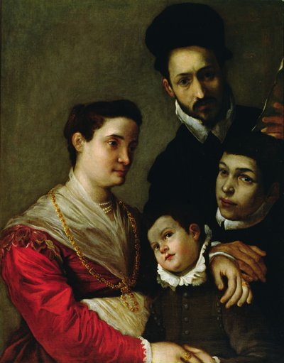 Portret van de familie Tacconi door Ludovico Carracci