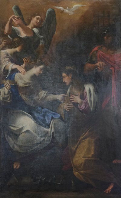 Sint Catharina van Alexandrië bezocht in de gevangenis door keizerin Faustina door Ludovico Carracci