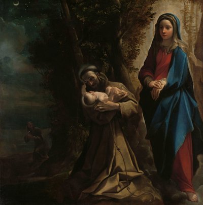 Het visioen van Sint Franciscus van Assisi door Ludovico Carracci