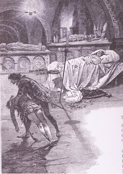 Schone Julia die bij de engelen blijft, illustratie uit Romeo en Julia door Ludovico Marchetti