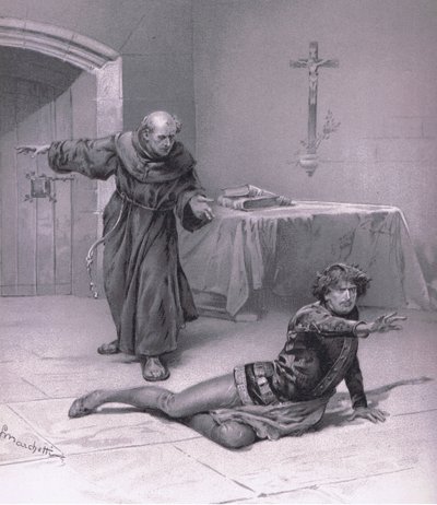 Leef hier in de hemel, en mag naar haar kijken, illustratie uit Romeo en Julia door Ludovico Marchetti