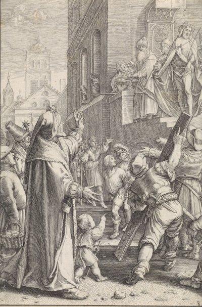 Christus aan het volk getoond (Ecce homo) door Ludovicus Siceram