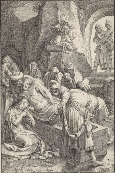 Graflegging van Christus door Ludovicus Siceram