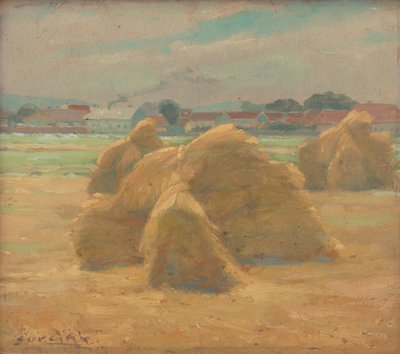 Oogst, ca. 1910 door Ludovit Cordak