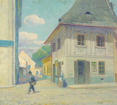 Huis aan de Slagersstraat in Košice door Ludovit Cordak