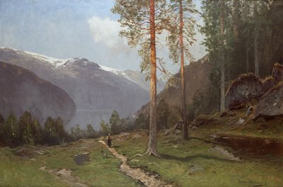 Fjordlandschap door Ludvig Skramstad