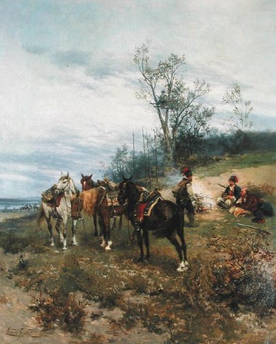 Grazen, c.1890 door Ludwick Gedleck