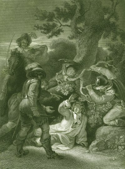 Hertog van Monmouth gevangen na de slag bij Sedgemoor door Ludwig Deutsch