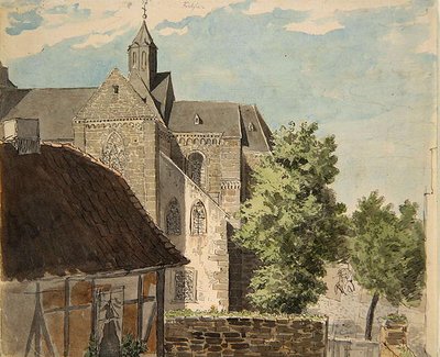 Kathedraal van Fritzlar door Ludwig Emil Grimm