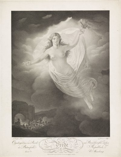 Allegorie op de Vrede van Amiens, 1802 (title on object) door Ludwig Gottlieb Portman