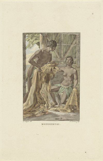 Bewoners uit het koninkrijk Monoemugi door Ludwig Gottlieb Portman
