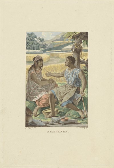 Bewoners van Mexico door Ludwig Gottlieb Portman