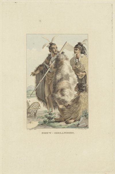 Bewoners van Nieuw-Zeeland door Ludwig Gottlieb Portman